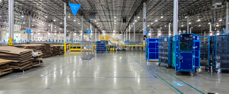 Amazon warehouse interior